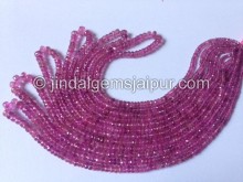 Rubellite Tourmaline Faceted Roundelle